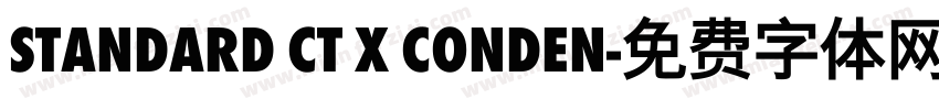 Standard CT X Conden字体转换